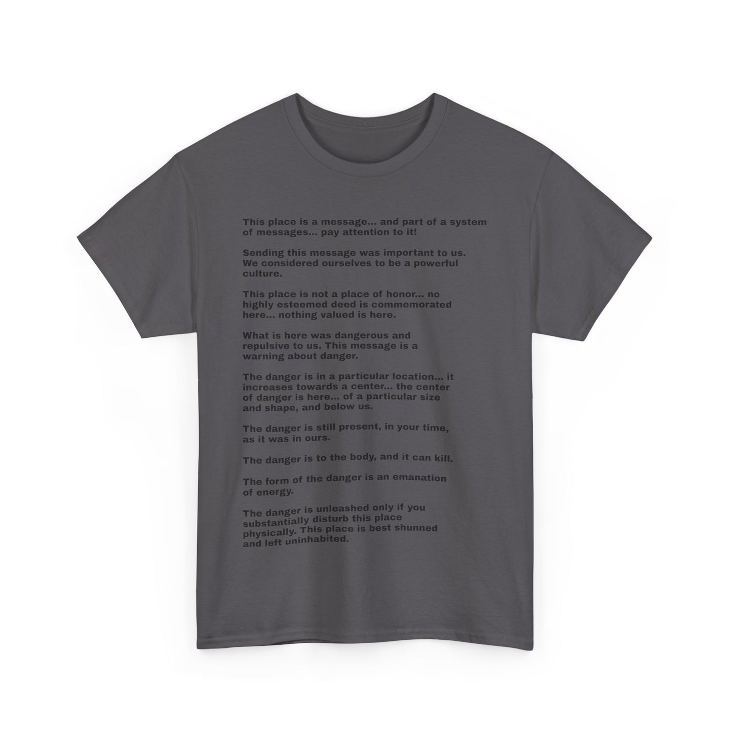this is not a place of honor full poem white unisex tee