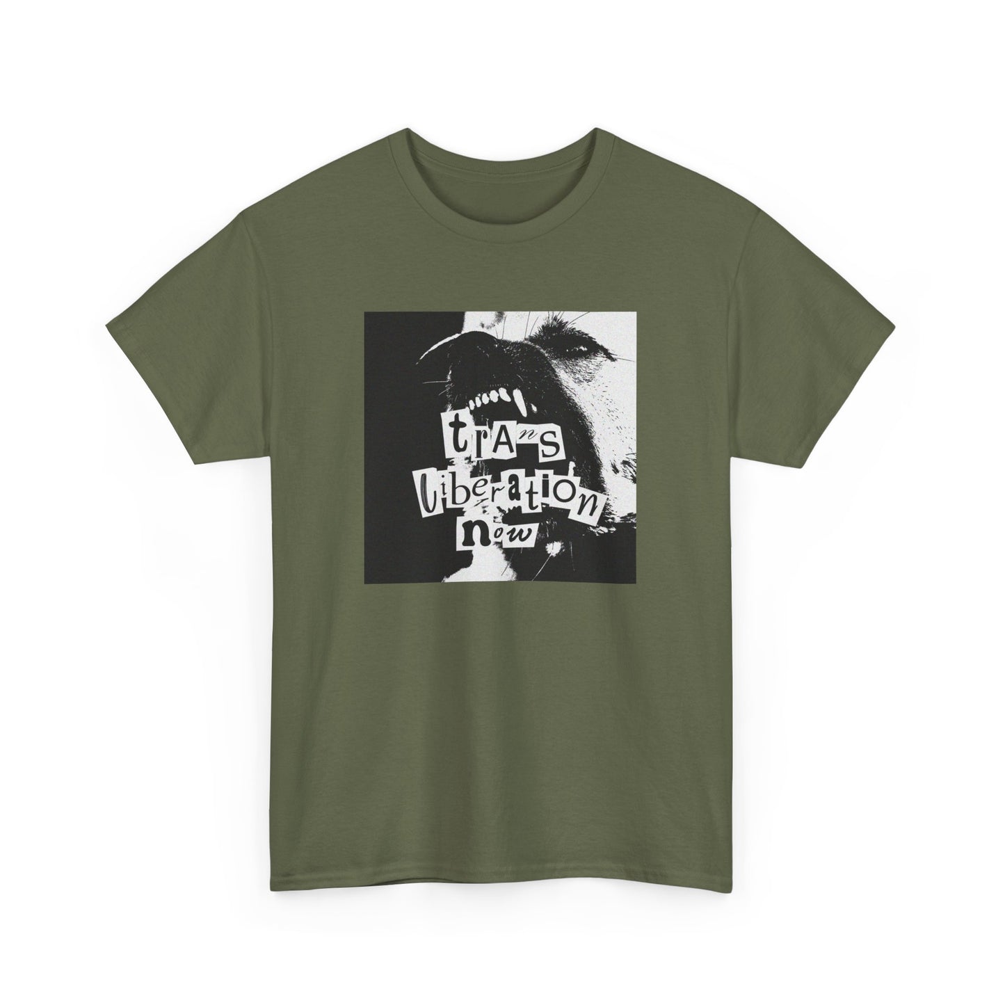 trans liberation now classic white unisex tee