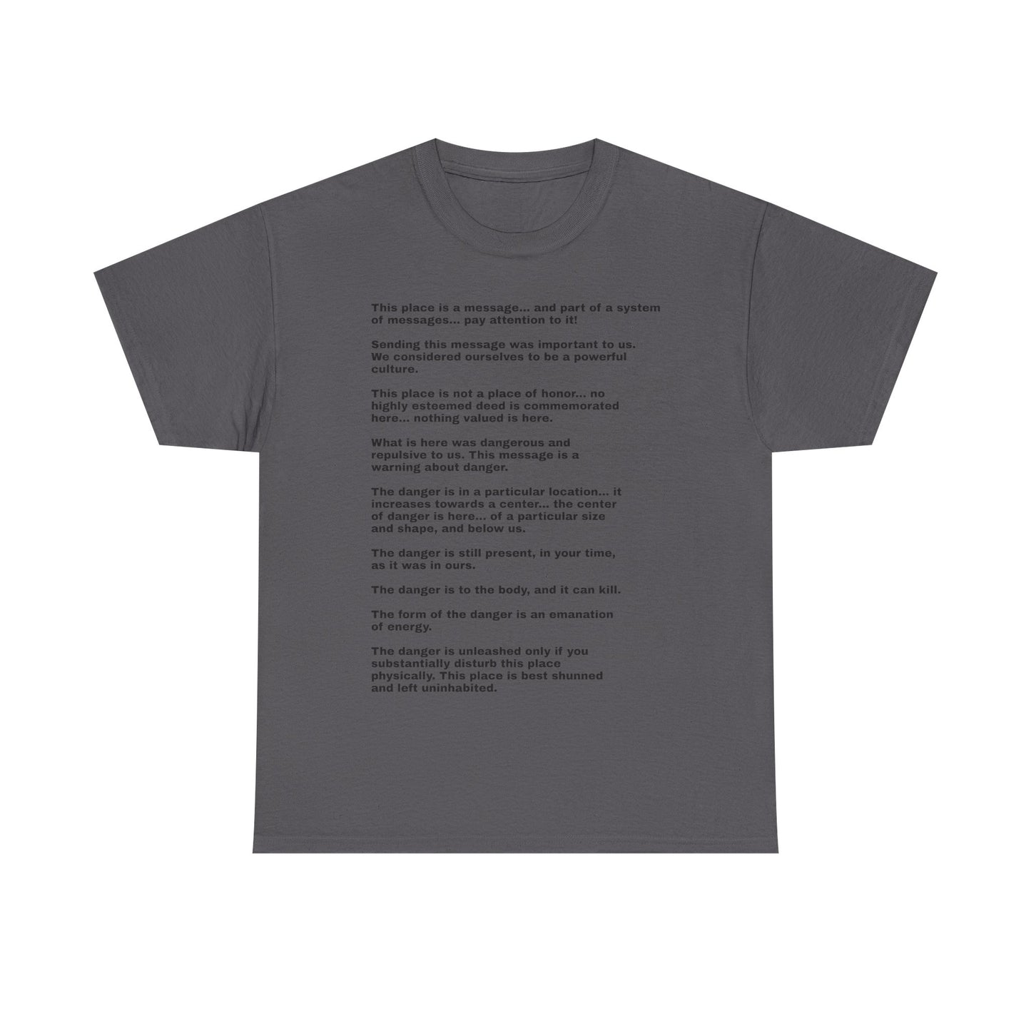 this is not a place of honor full poem white unisex tee
