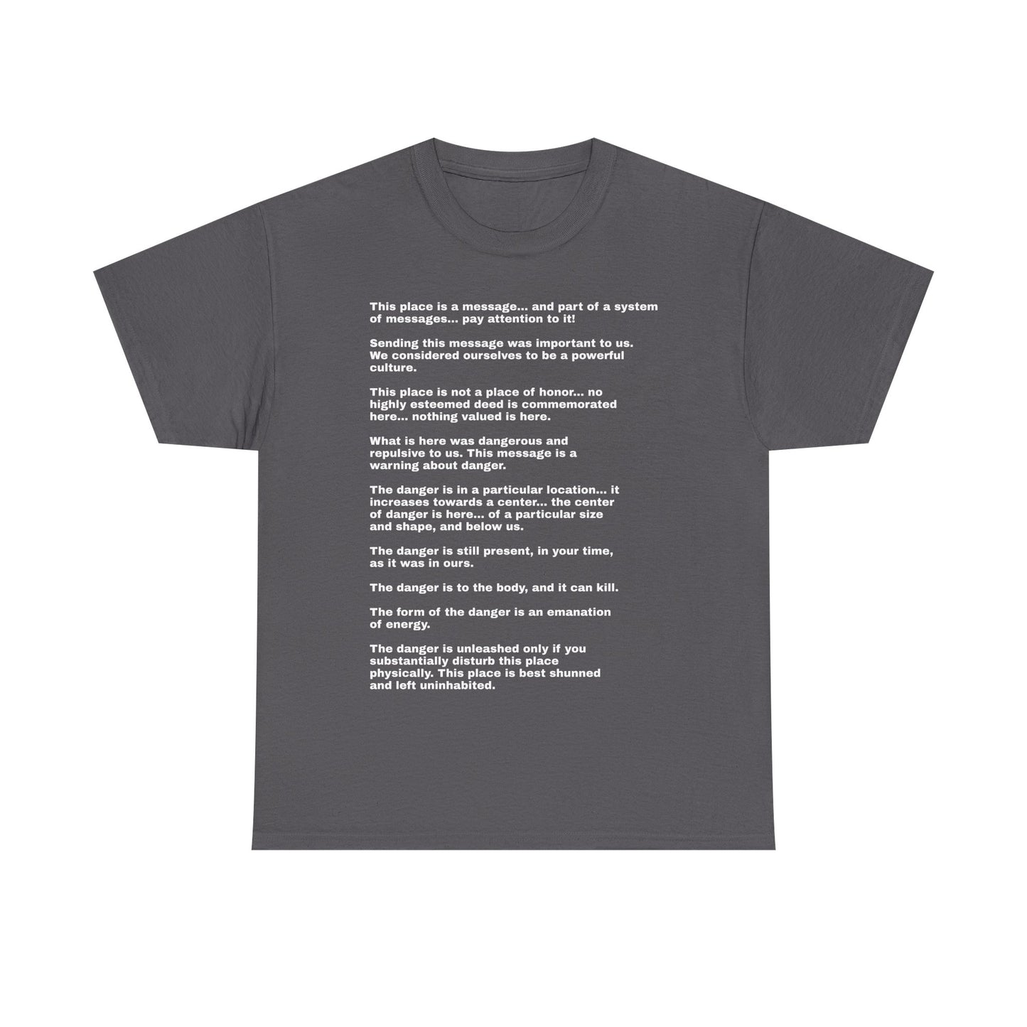 this is not a place of honor full poem black unisex tee