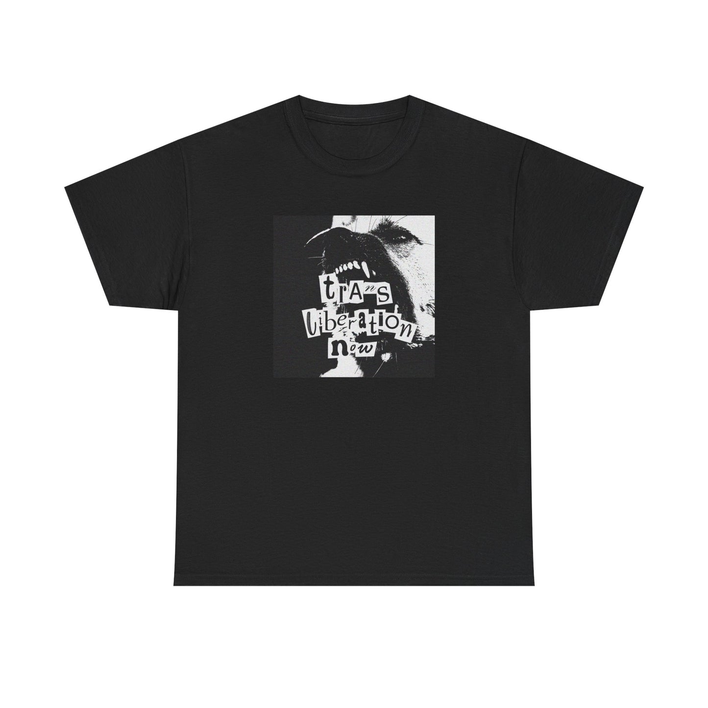 trans liberation now classic white unisex tee