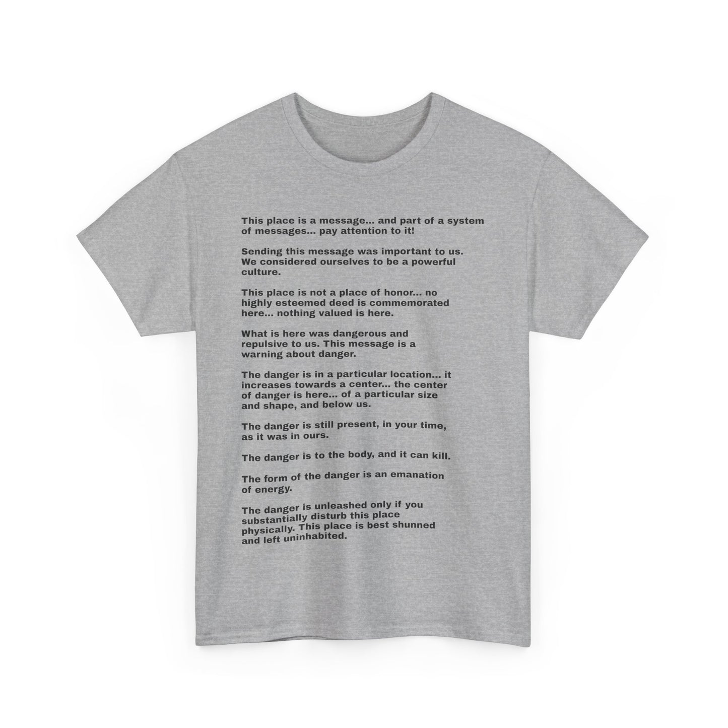 this is not a place of honor full poem white unisex tee