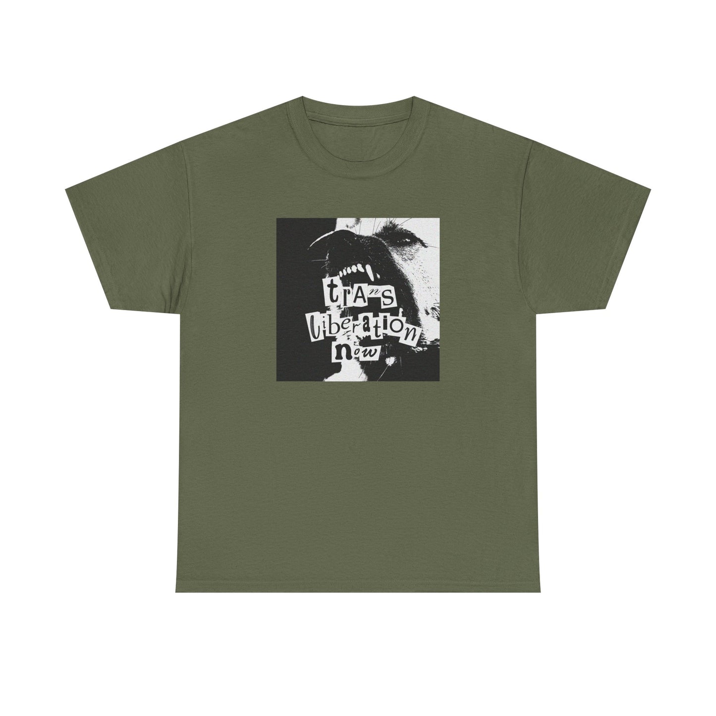 trans liberation now classic white unisex tee