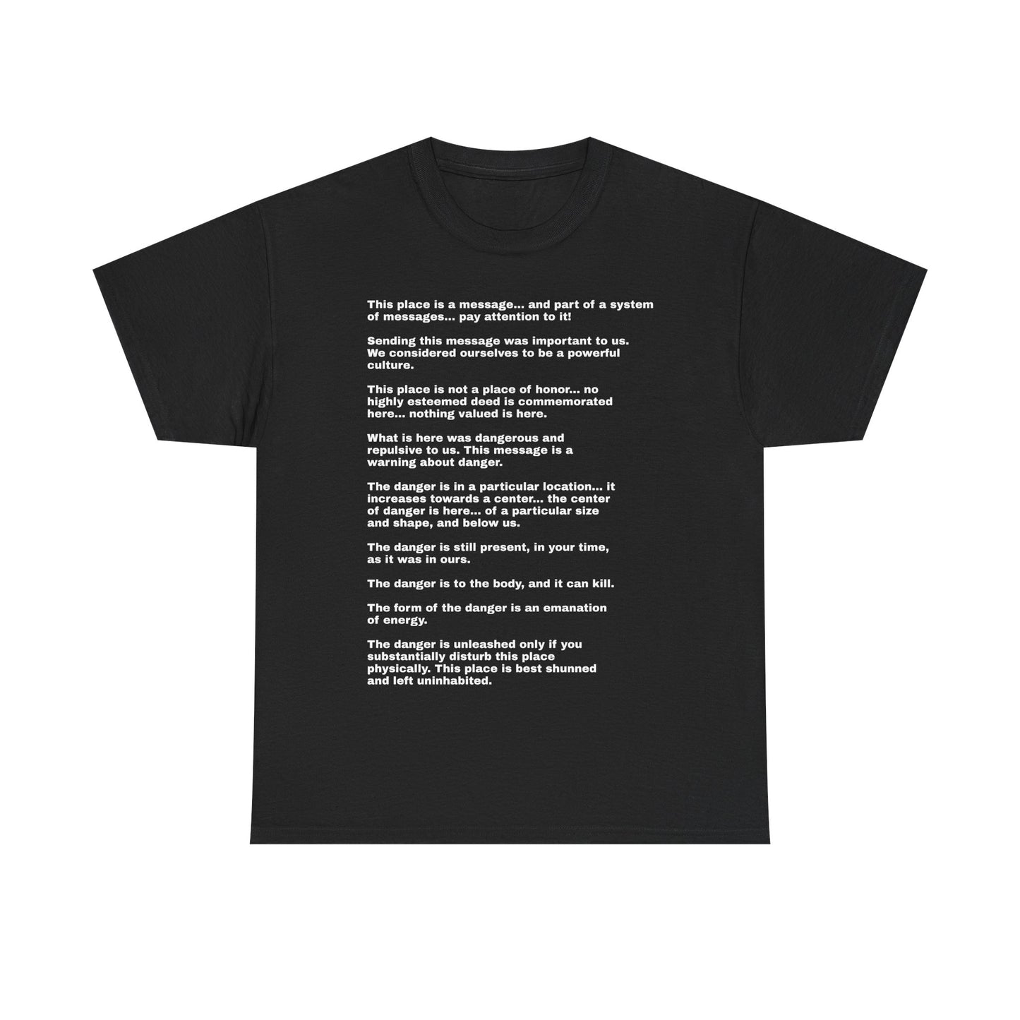 this is not a place of honor full poem black unisex tee
