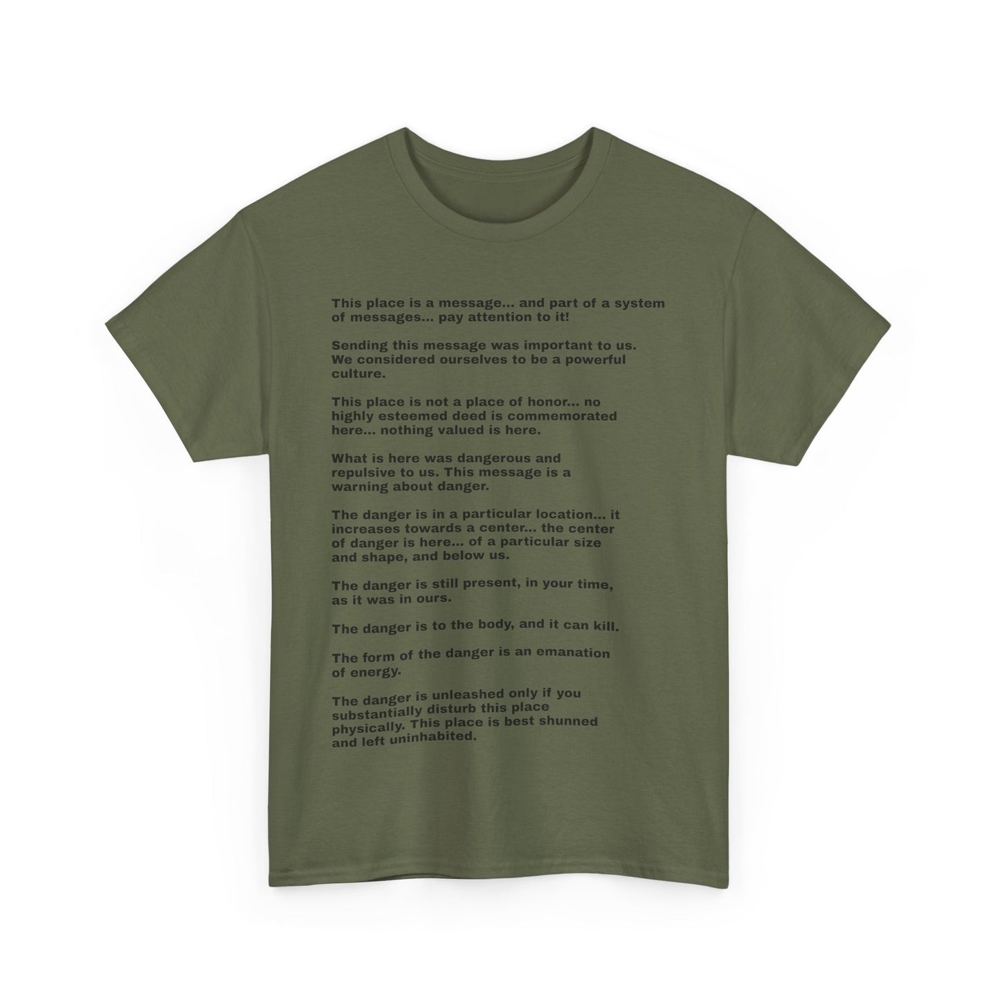 this is not a place of honor full poem white unisex tee