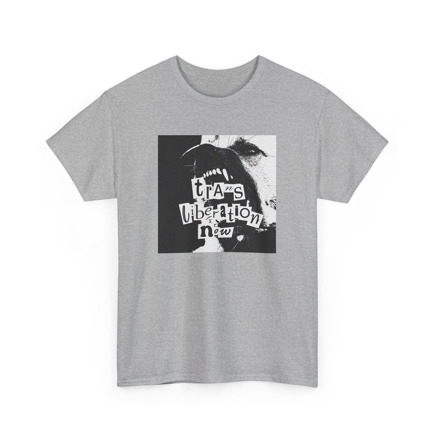 trans liberation now classic white unisex tee