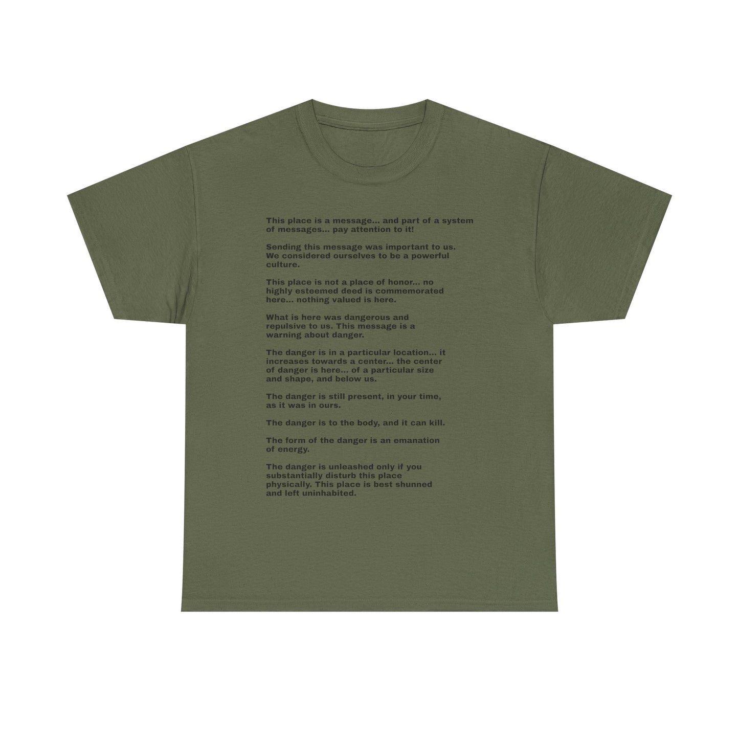 this is not a place of honor full poem white unisex tee