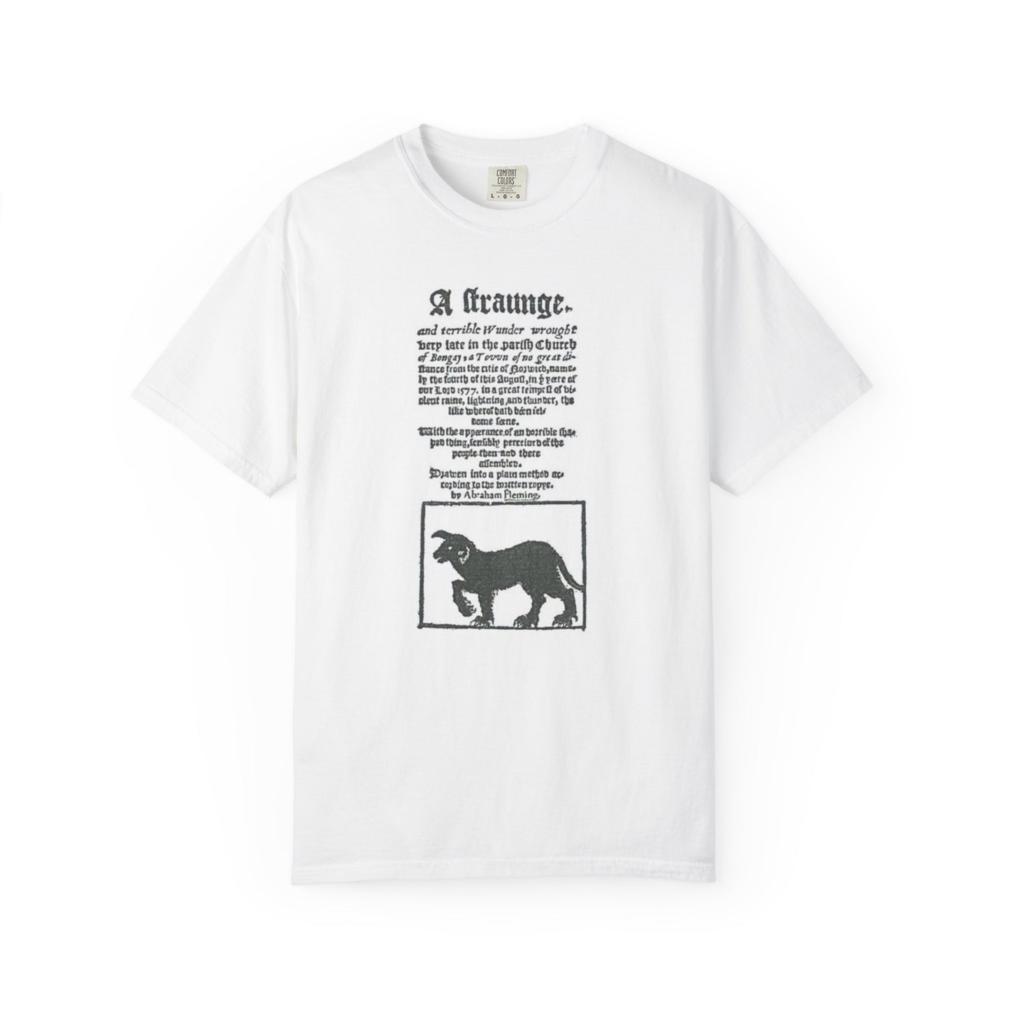 black shuck local interest norfolk/suffolk east anglia unisex white t-shirt