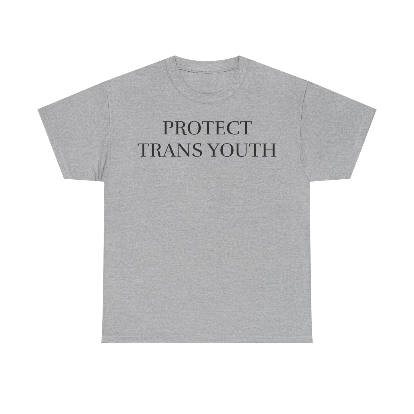 protect trans youth white unisex tee