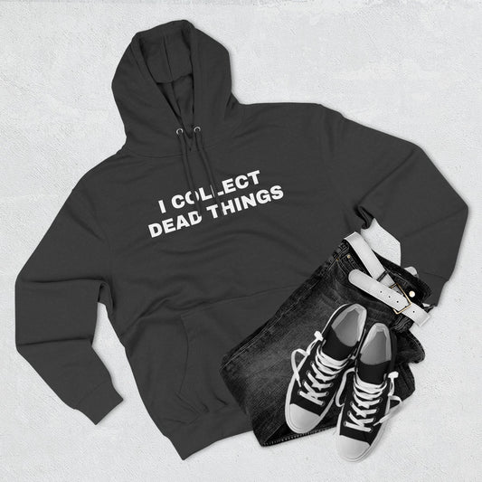 i collect dead things black unisex hoodie