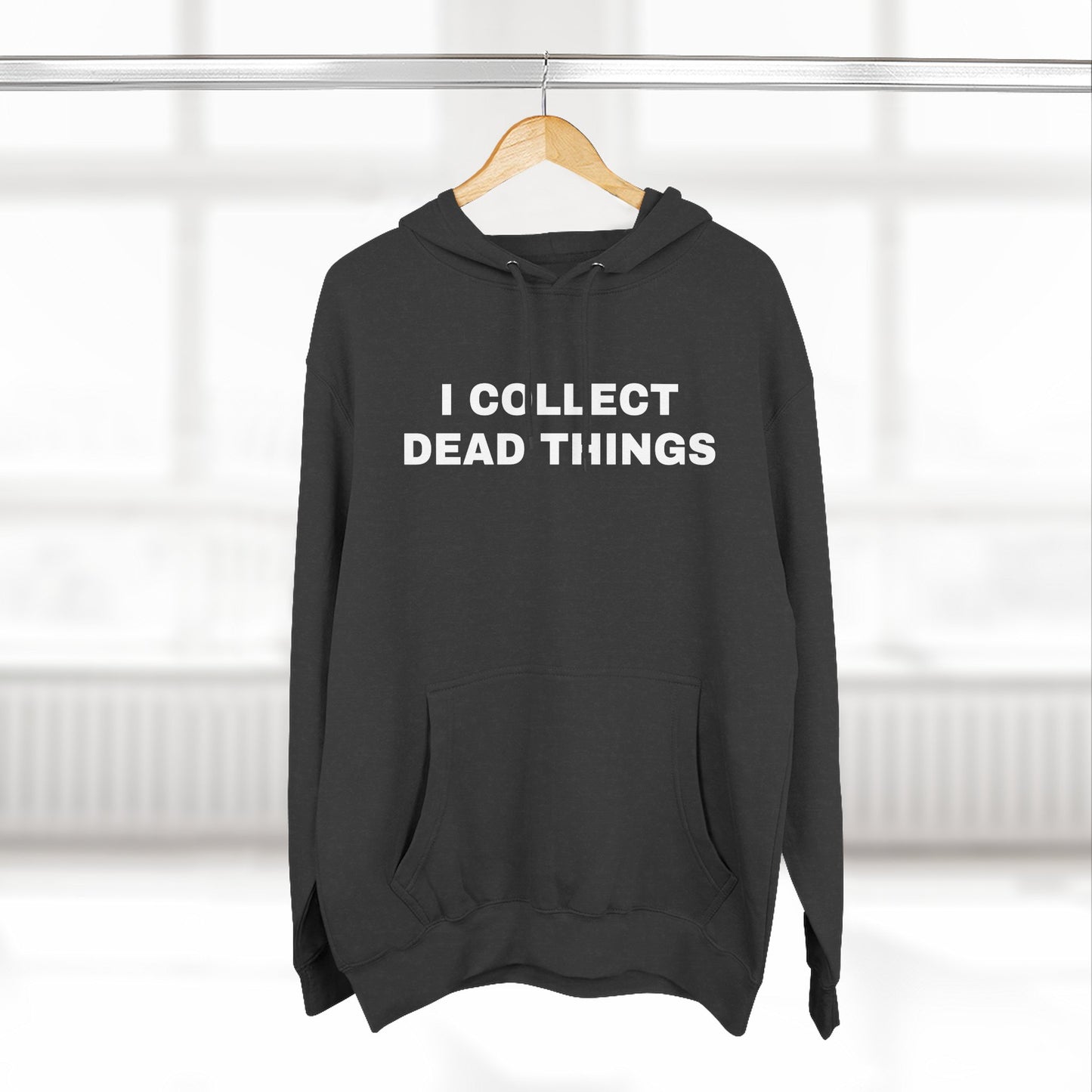 i collect dead things black unisex hoodie