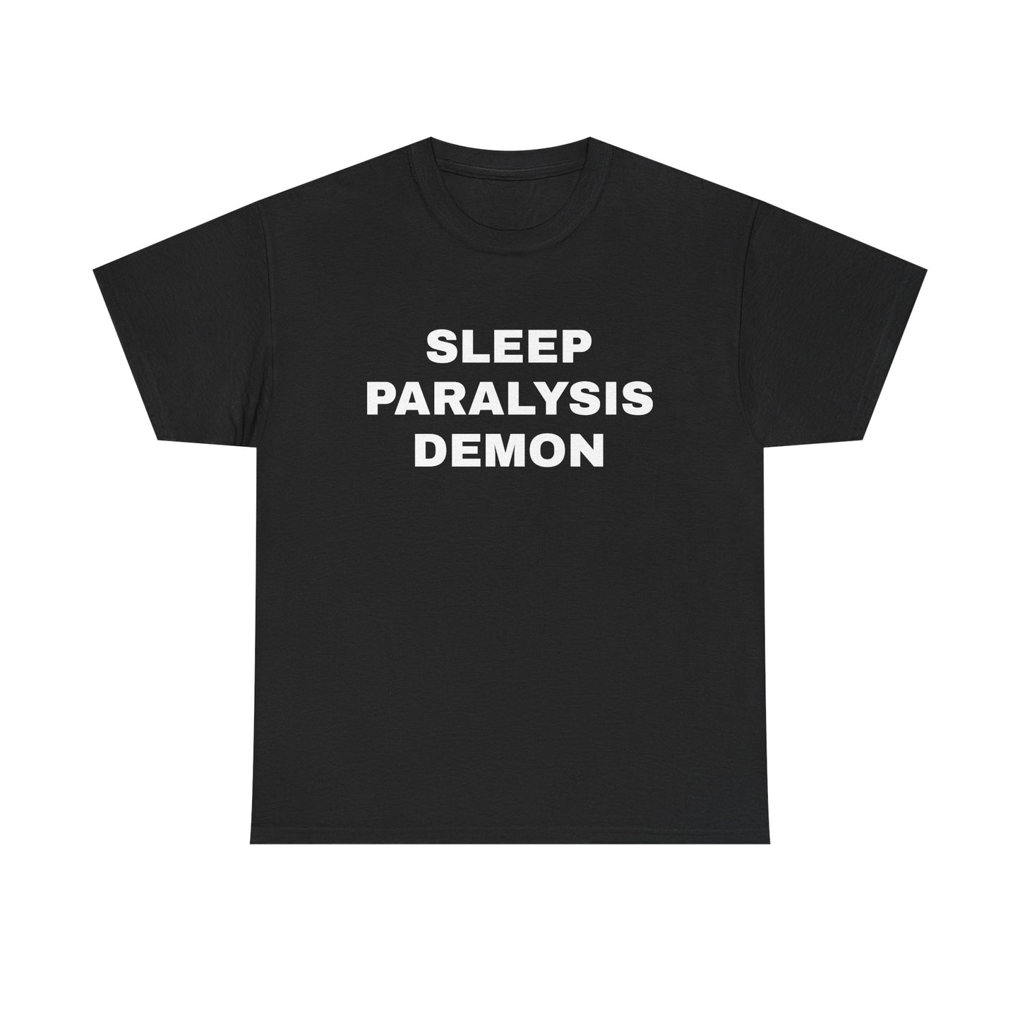 sleep paralysis demon black unisex tee