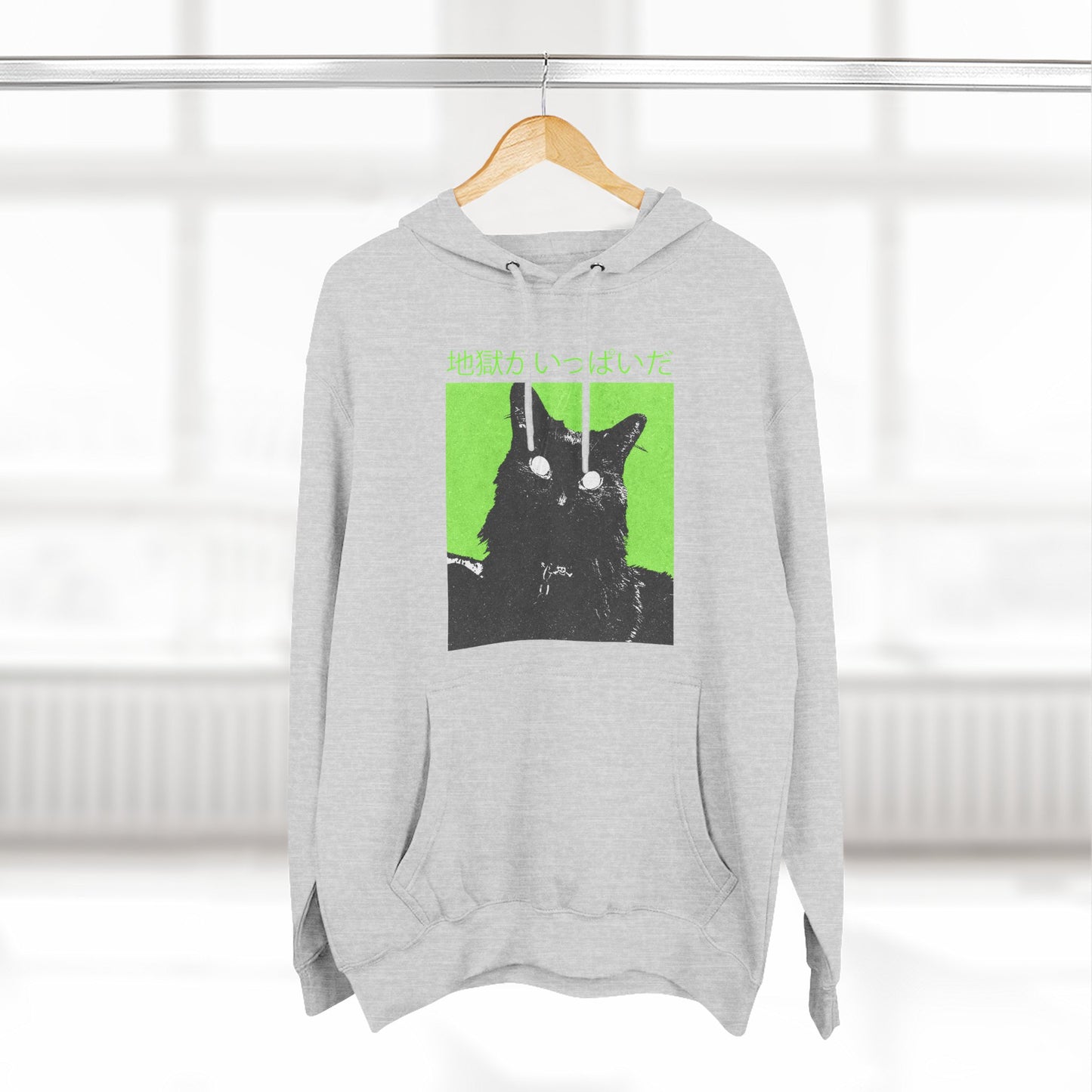 hell is full japanese cat unisex hoodie