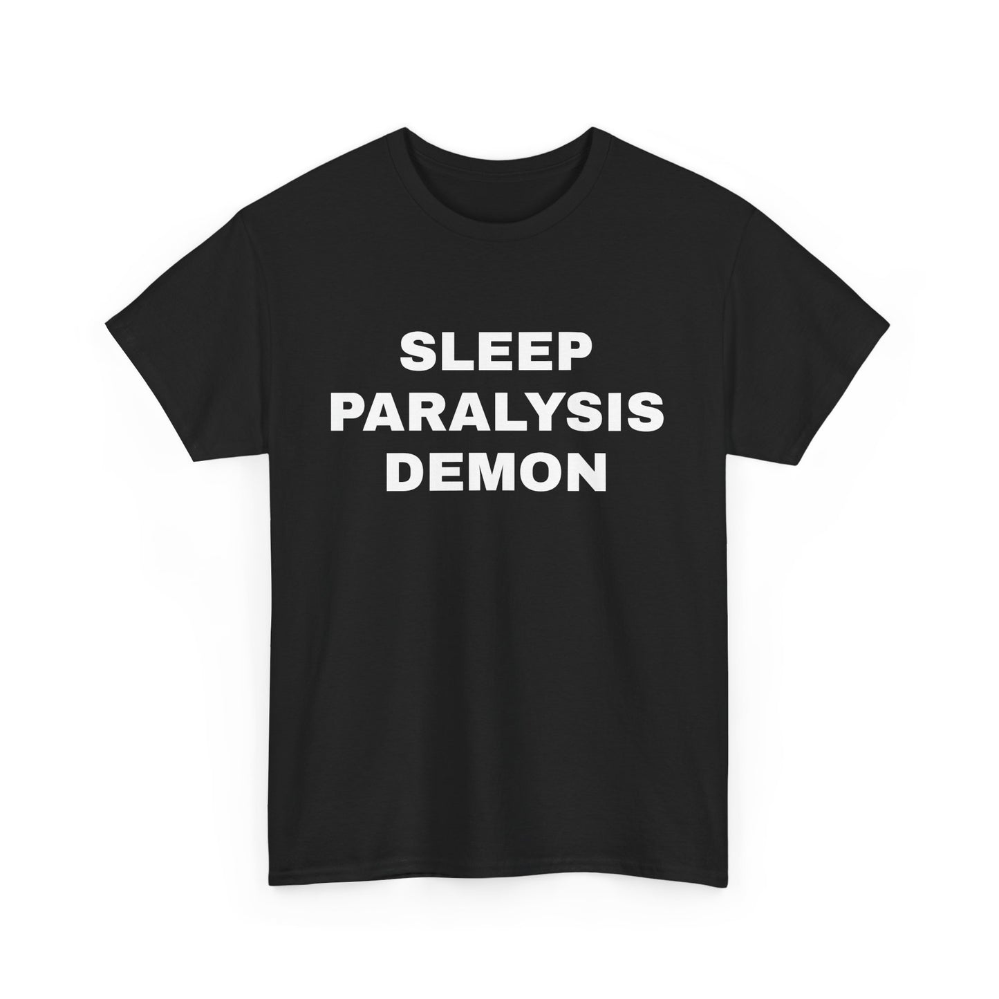 sleep paralysis demon black unisex tee
