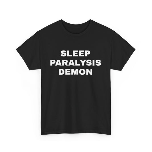 sleep paralysis demon black unisex tee