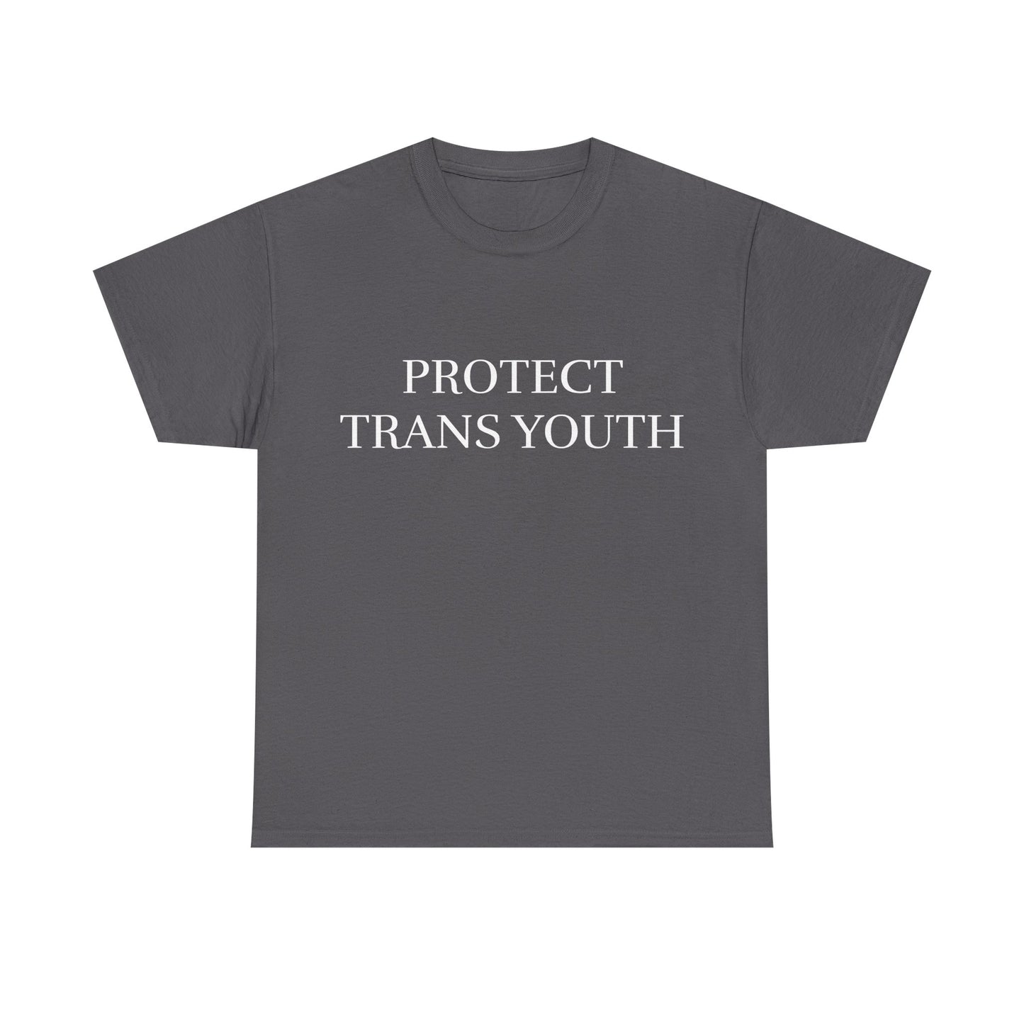 protect trans youth white unisex tee