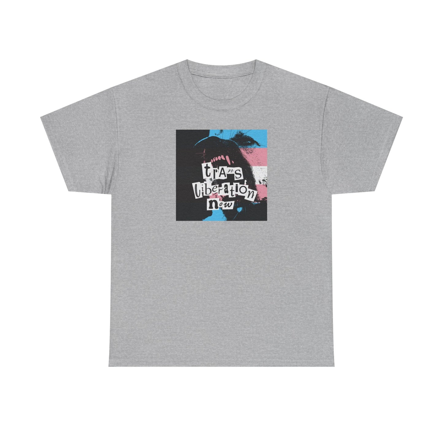 trans liberation now pride flag variant tee