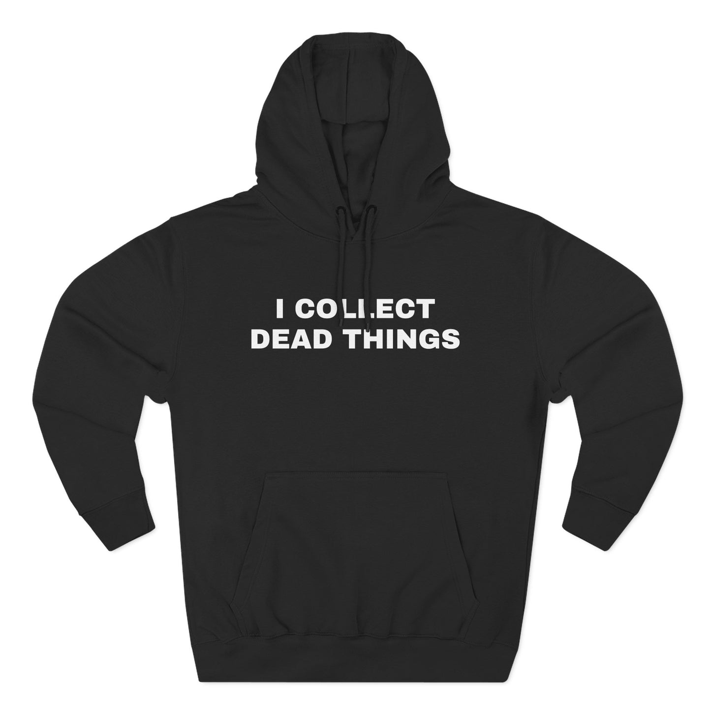 i collect dead things black unisex hoodie