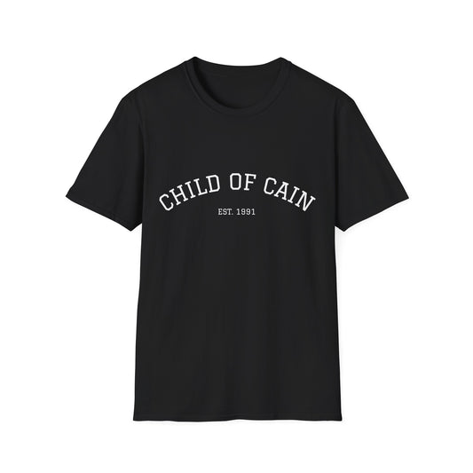 child of cain black unisex tee