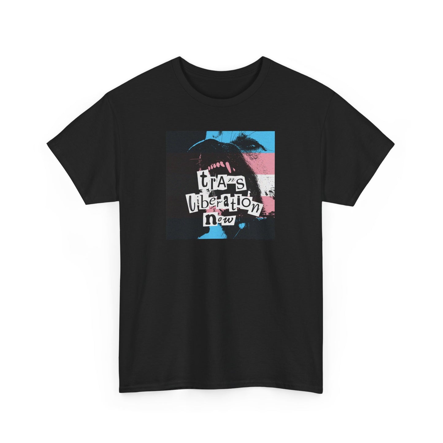 trans liberation now pride flag variant tee