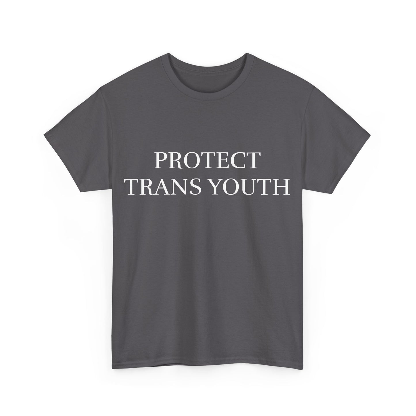 protect trans youth white unisex tee