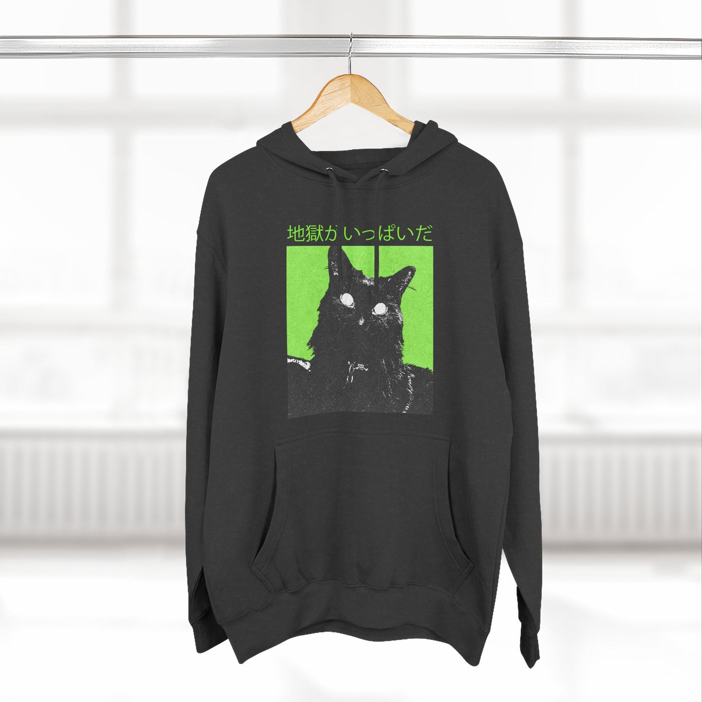 hell is full japanese cat unisex hoodie