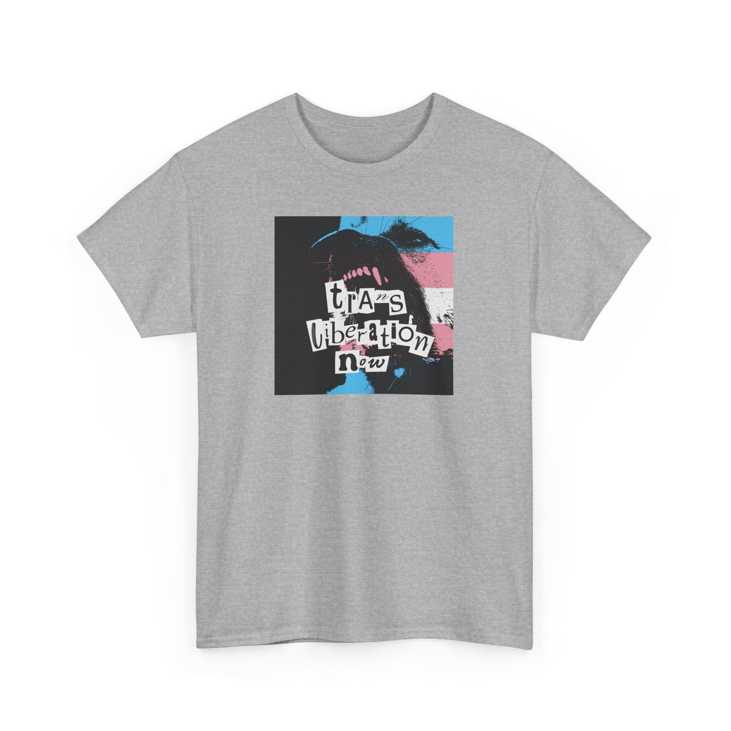 trans liberation now pride flag variant tee