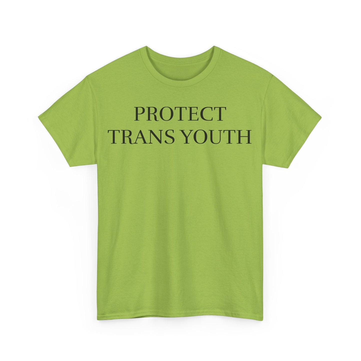 protect trans youth white unisex tee
