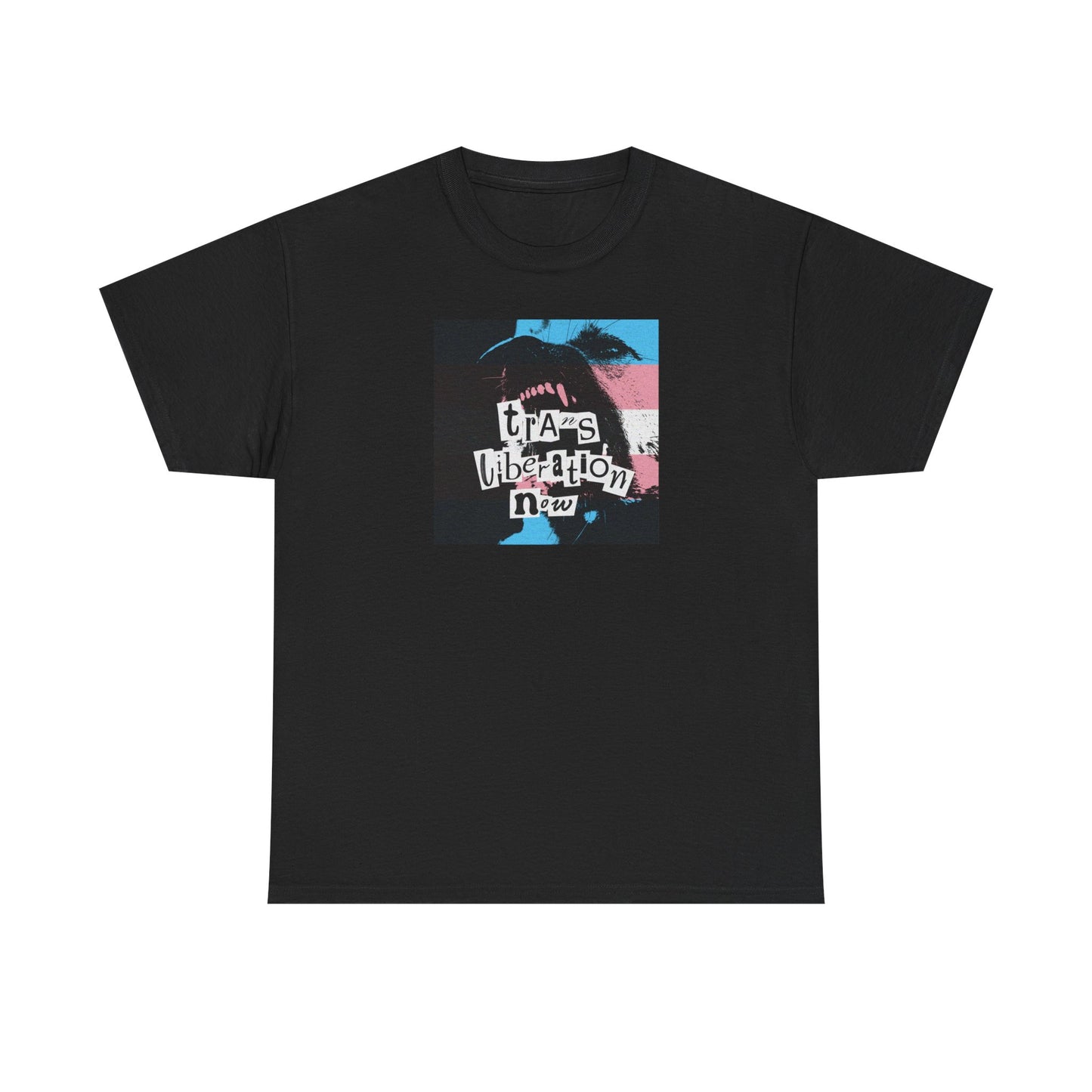trans liberation now pride flag variant tee