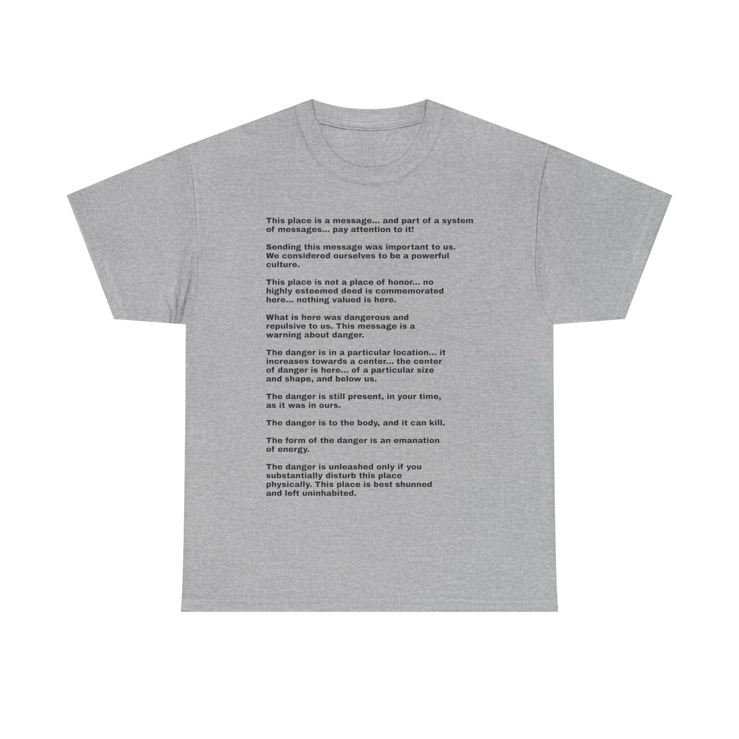 this is not a place of honor full poem white unisex tee