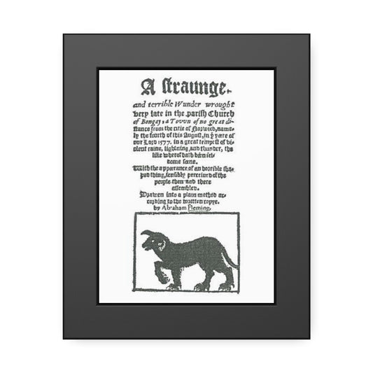 black shuck local interest east anglia / norfolk / suffolk 8x6 framed art print