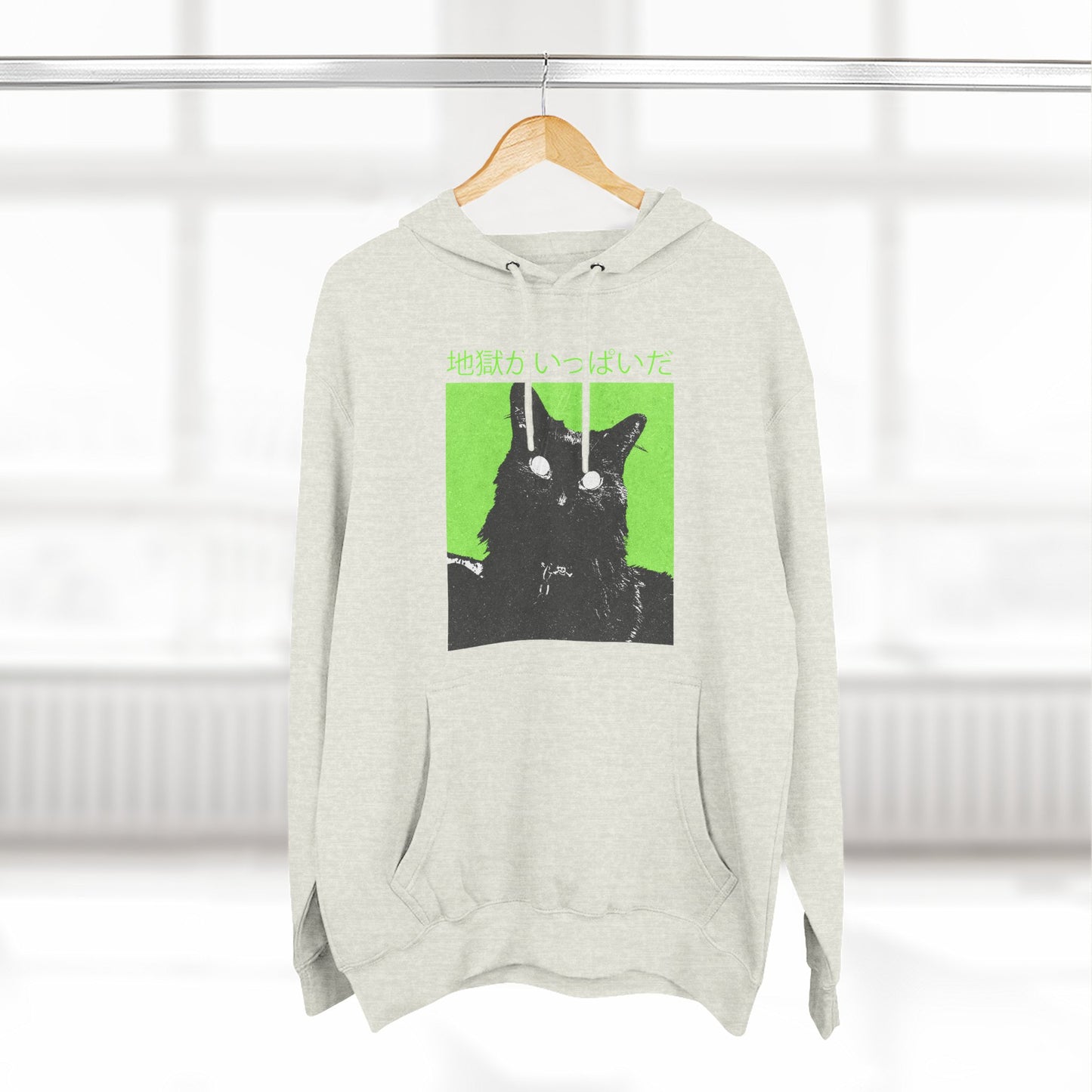 hell is full japanese cat unisex hoodie
