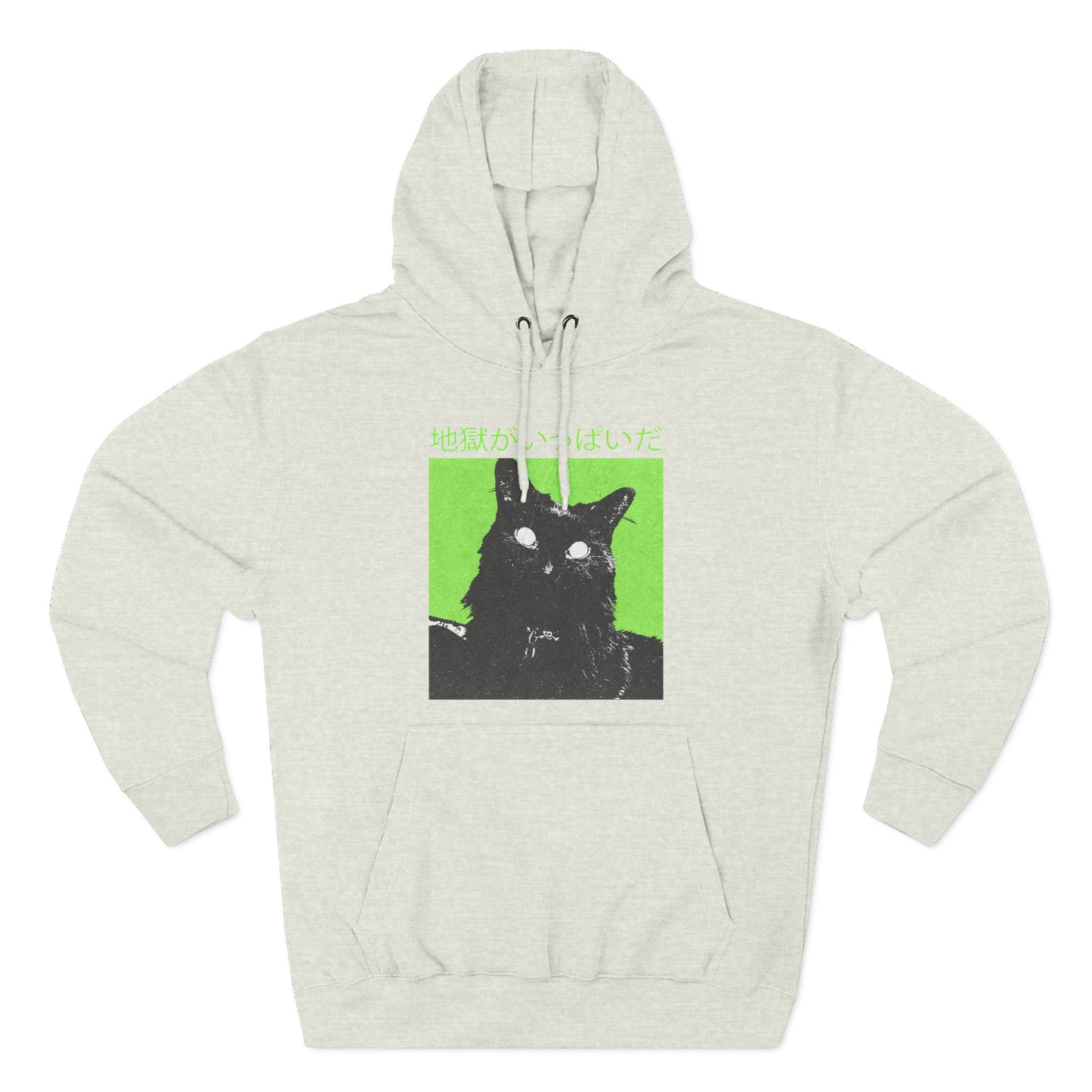 hell is full japanese cat unisex hoodie