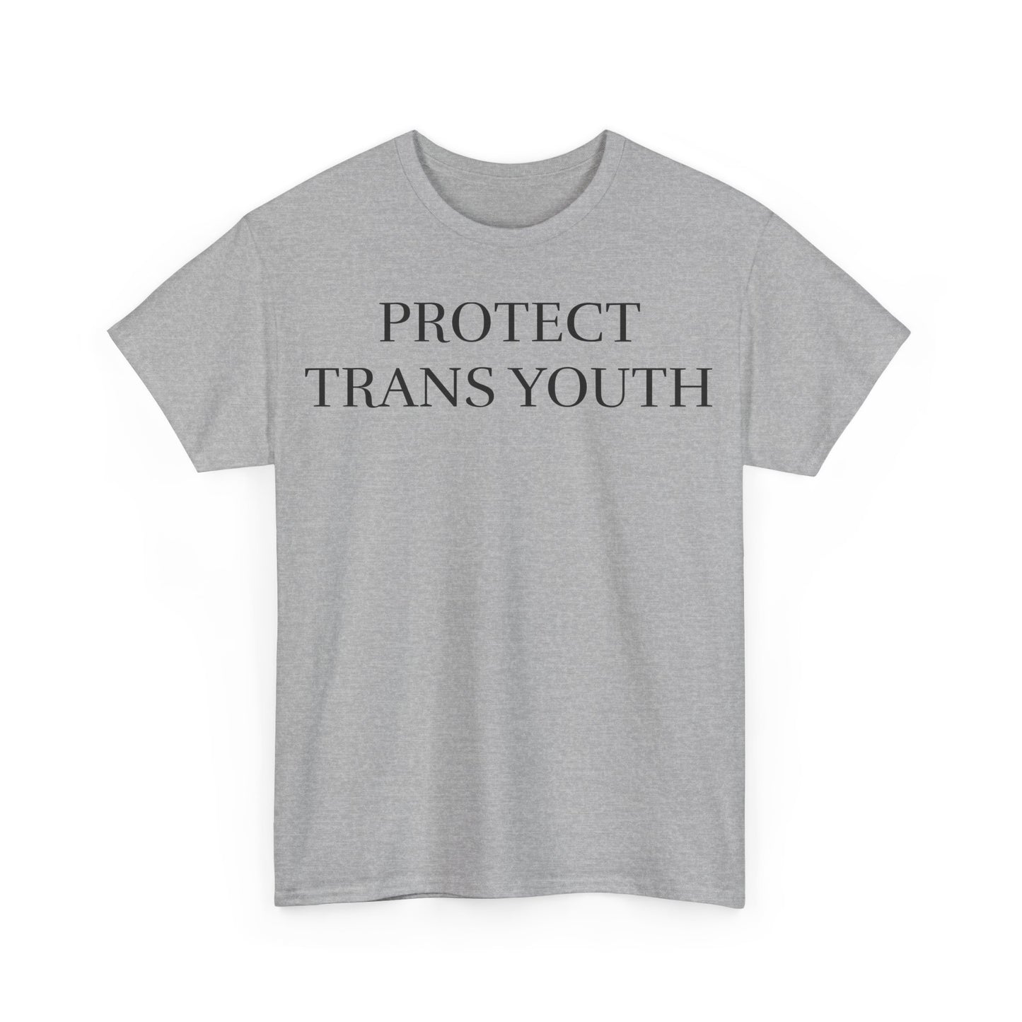 protect trans youth white unisex tee