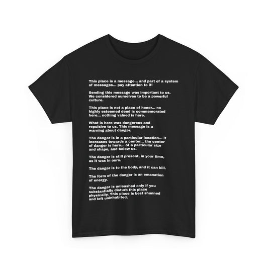 this is not a place of honor full poem black unisex tee