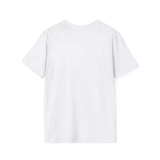 imagine looking pretty in a gas mask! vintage style unisex white t-shirt